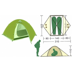 Палатка туристическая Remington (210+70+50)*180*120